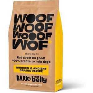 Bark in the Belly Chicken & Ancient Grains Recipe Premium Dog Food – 28 lb Bag (12.7 kg) (EXP 09/29/26)