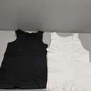 TAILONG 2 Pack Compression Shirt Men Body Shaper Slimming Shirt Tank Top Shapewear Tummy Control Vest, M/L