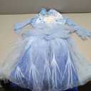 Girls Princess Costume Kids Queen Halloween Cosplay Party Blue Dress with Accessories (4-5 Years)