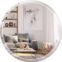 36" x 36" Frameless Round Wall Mirror Beveled Edge Bathroom Circle Mirror for Home Decor