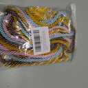 5 Pcs Graduation Cords with Tassel for High School Bachelor Gown College Graduation 2025 (Gold, Sky Blue, Pink, White & Gold, Rainbow)
