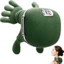 Shoulder & Neck Massager with Heat, 4D Kneading Neck Massager with Bionic Finger Design, Deep Tissue Massage to Relieve Muscle Tension, Home & Office Use (Green)