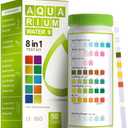 AAwipes 8-in-1 Aquarium Test Kit for Fish Tanks - Quick & Accurate Water Testing Strips for Aquariums & Ponds. Tests pH, Ammonia, Alkalinity, Hardness, Chlorine, etc. (K02-50)