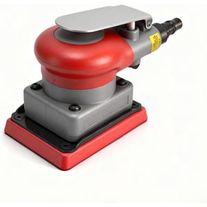 Pneumatic Sander Air Orbital Sander, Solid Alloy Steel Air Squares Sanding Machine 3 * 4 In 10000rpm Pneumatic Sander, Sanding Grinding Polishing Sander for Wood Metal Car Beauty