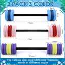 Soulchen 3 Pack Long Aquatic Exercise Dumbbells Pool Exercise Equipment Eva Foam Water Aerobics Equipment With High Density For Weight Loss Water Sport Fitness Tool(Multi-color,S/m/l Set)