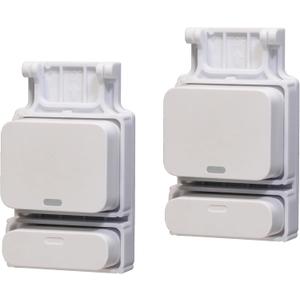 Garage Door Bracket Compatible with SimpliSafe Entry Sensor, Easy Setup, Durable Build, Pre-Installed Double-Sided mounting Tape & Pre-Cut Holes (Screws Included) (2 Pack)