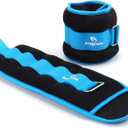 Ankle Weights for Women, Men and Kids - 1/2/3/4/6/8/10/12/15/20 LBS 1 Pair Strength Training Wrist/Leg/Arm Weight with Adjustable Strap for Jogging, Gymnastics, Aerobics, Physical Therapy