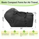 YOREPEK Extendable Infant Car Seat Travel Bag, Fit for Doona, Nuna Pipa, Graco SnugRide 35, UPPAbaby Mesa, Chicco Keyfit 30, Padded Carseat Bags for Air Travel, Car Seat Cover with Storage Bag