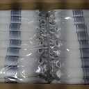 Goodluck 350 Piece Silver Plastic Dinnerware Set for 50 Guests, Fancy Disposable Plates for Party, Include: 50 Dinner Plates, 50 Dessert Plates, 50 Pre Rolled Napkins with Silver Silverware, 50 Cups