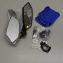 2 Pack Bike Mirrors, eBike Mirrors for Handlebars, 360 Adjustable Safety Bicycle Rear View Mirrors, Scratch Resistant Glass Lens, Bicycle Universal Fit Accessories (HD Version)