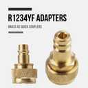 Lichamp Car A/C R1234YF R134A Adapters, AC R134 R1234 R 134A 1234YF Quick Couplers Connectors Kit