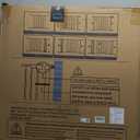 Cumbor 2 Pack 29.7-46" Baby Gate for Stairs, Mom's Choice Awards Winner-Auto Close Dog Gate for doorways, Easy Install Pressure Mounted Pet Gates indoor, Easy Walk Thru Wide Safety Gate for Dog, White