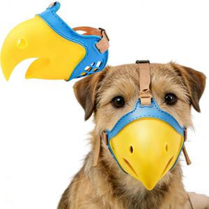 Dog Muzzle for Small Dogs, Bite Proof & Anti Licking - Soft TPR Safety Muzzle with Adjustable Hawk-Beak Design for Walking, Grooming, Vet Visits, Gentle and Breathable