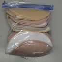 Organic Nursing Pads - 14 Washable Breast Pads for Breastfeeding, Wash Bag, Viscose Derived from Bamboo Reusable Nipple Covers for Breastfeeding Essentials, Soft & Absorbent (Neutrals, XL 5.5")