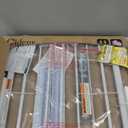 Baby Gate No Drilling, 29"-40" Auto Close Dog Gate Indoor for Doorways & Stairs, Pressure Mounted Adjustable Pet Gate, Easy Walk Through Child Gate for Children & Pets Stroller Friendly, White (29-40"Wide, 28"Tall)