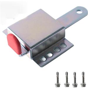 1 Pack, Heavy Duty Garage Door Locks, Color Galvanized Steel, Manual Inside Locking Latch for Garage Doors with Screws and Red Cover, Garage Door Side Lock Set (1pc)