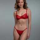 Small Mesh Red Lingerie