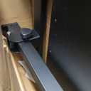 Alawooder 25 Inch Mobile Folding Desk - No Assembly, Pneumatic Sit-Stand, 29-42" Height Adjustable Rolling Laptop Desk with Hidden Wheels, 0-90 Tilt Top for Home Office, Craft & Study (Black)