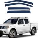 Extra Durable Window Visors Deflectors for Nissan Frontier Crew Cab 2005-2021,Vent Window Visors Rain Guards for Car Accessories,Weatherproof & Easy Installation,Fits 05-21 Frontier Crew Cab