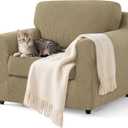 SUBRTEX 3 Pieces Stretch Sofa Slipcover Sets Couch Cover Sets Backrest Cushion Covers Furniture Protector Collection Set for Oversize Sofa Loveseat Chair Slip Covers(Small, New Kahki)