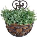 Esschert Design USA BPH51 Half Round Cast Iron Wall Planter