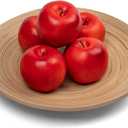 12Pcs Artificial Apples, Fake Fruit Faux Apples for Home Kitchen Table Fruit Bowl Decor, Holiday Decorations, Photography Props (Red)