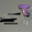 Stitch Gun for Clothes - Handheld Stitch Gun Quick Clothing Fixer - Tagging Gun - Includes 6 Needle, 1000 Black Fasteners & 1000 White Fasteners (Purple)