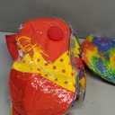 Yahenda 7 Pcs Clown Costume Set Halloween Cosplay Clown Red Nose Wig Shoes Hat Accessories Circus Carnival Party (Medium)