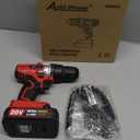 AVID POWER 20V MAX Lithium lon Cordless Drill Set, Power Drill Kit with Battery and Charger, 3/8-Inch Keyless Chuck, Variable Speed, 16 Position and 22pcs Drill Bits (Red)