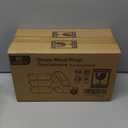 M MCIRCO [5-Pack, 36 oz] Glass Meal Prep Containers 3 Compartment with Lids, Glass Lunch Containers,Food Prep Lunch Box,Bento Box,Microwave, Oven, Freezer, Dishwasher (4.5 Cups) (Gray)