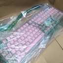 AULA F108 PRO - Wireless Mechanical Keyboard with Screen & Knob,Full Size Keyboard with 8000mAh Battery,Pre-lubed Switches,Side Printed PBT Keycaps,RGB Backlit Hot Swappable Custom Pink Keyboards, Gradient Pink