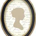 AELS 5x7 Inch Vintage Picture Frame, Elegant Antique Photo Frames with Glass Front, Photo Display, Tabletop Wall Hanging, Gift Ideas, Black Oval with Gold Trim