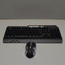 Wireless RGB Gaming Keyboard and Mouse - Rechargeable Backlit,Long Battery Life,Metal Panel Mechanical Feel with Palm Rest,7 Color Gaming Mouse and Mouse Pad for Game and Work
