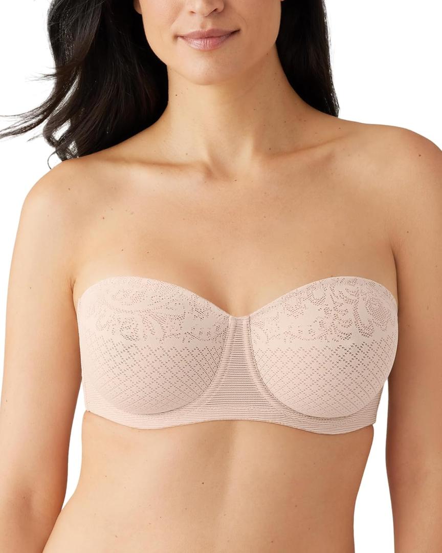 Wacoal Womens Visual Effects Strapless Minimizer Bra (36DDD, Sand) Wacoal Womens Visual Effects Strapless Minimizer Bra (36DDD, Sand)