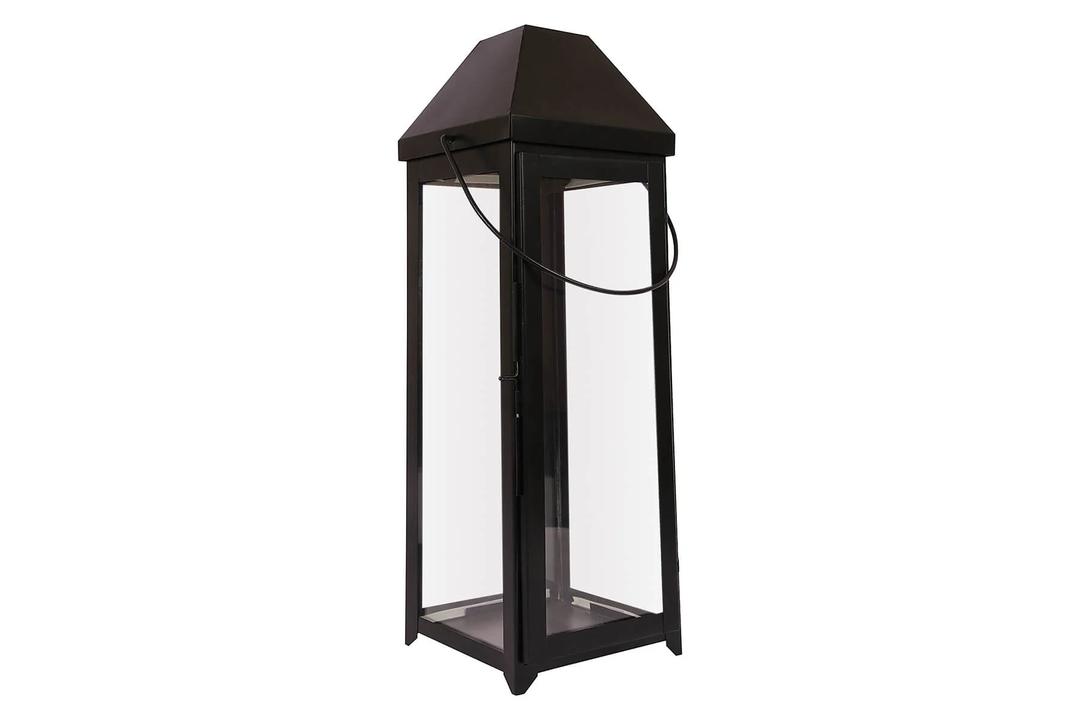 Accent Plus Bronze Modern Candle Lantern - 18 inches