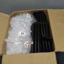 Mavivegue Portable Closet, 50 Inch Wardrobe Closet, Portable Closets for Hanging Clothes with 3 Hanging Rods and 6 Storage Shelves for Bedroom, Black