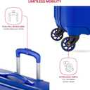 SwissGear 7366 Signature Hardside Expandable Luggage with Spinner Wheels, TSA Lock, Cup-Holder, Cobalt, 2-Piece Set (19/27)