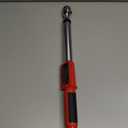 Upgrade 3/8 Inch Drive Digital Torque Wrench 5-100FT-LB/0-135N.M, Torque Range Accurate to 2%,Electric Torque Wrench car with Buzzer and LED Flash Notification for Bike/Motorcycle/Auto Repair (Red)