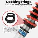 FAPO Coilover for Chevrolet Cobalt 2005-2010, for Chevrolet HHR 2006-2010, for Pontiac G5 2007-2009 Adjustable Height Mono-Tube Shock Suspension Strut Lowering Kits
