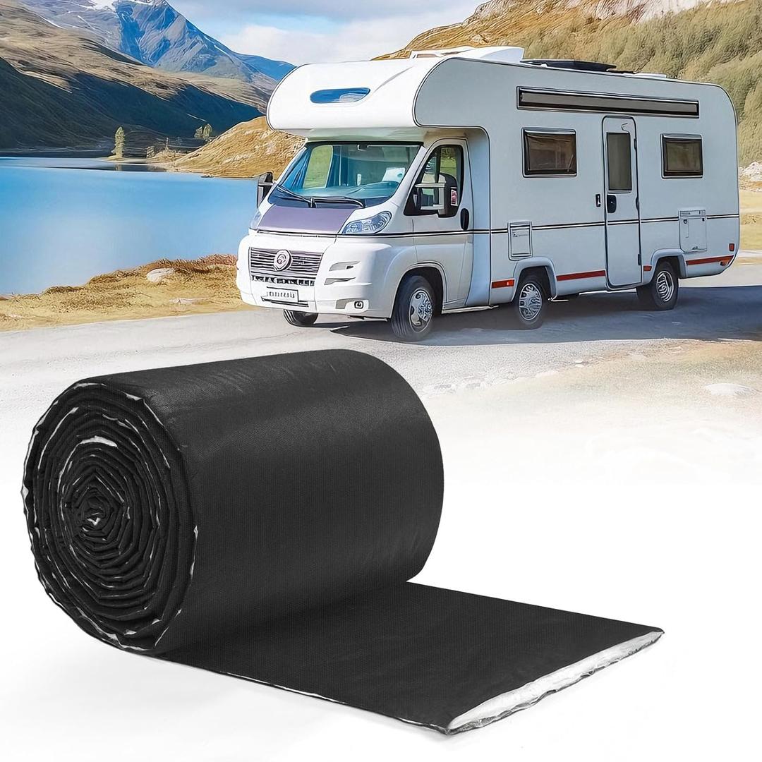 RV Camper Insulation Roll, Water-Resistant Thermal & Sound Barrier, Automotive Camper Van Insulation 16.5" x 315" for Van Conversions, RVs, Trucks