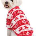 Dog Sweater, Dog Sweaters for Small Dogs, 2, 3 Pack Warm Soft Pet Clothes for Puppy, Medium Large Cat, Dogs Girl or Boy, Dog Shirt for Winter Christmas (Red+Navy, XX-Small)