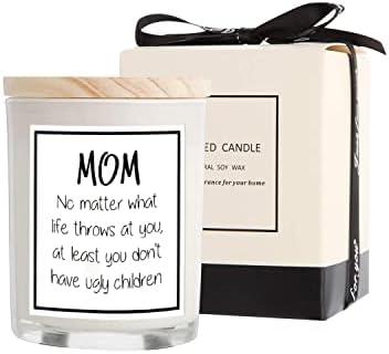 Pack of 2 Gifts for Mom from Daughter Son, Funny Birthday & Mothers Day & Thanksgiving & Christmas Gifts (Vanilla)