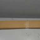 LazBlinds No Drill Blackout Vinyl Mini Blinds, White 34"x48"