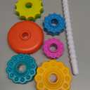 LUCKFUTURE Spinning Stacking Toys, Educational Toddler Toy Stacking Rings Baby Toys, Montessori Toy for Girls and Boys, Spin Gears Christmas Birthday Gift for 1-3 Year Old