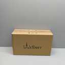 Wellmet Small Lamp Shades,ONLY for Candle Bulbs,Clip-on Drum Mini Lampshades,Set of 6, 5.5"x 5.5"x5",Cream White