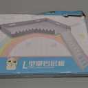 Hermit Crab Accessories - Platform with Ladder and Food Dish, Hermit Crab Climbing Toys, Habitat Supplies and Tank Accessories for Reptiles, Hamsters, Geckos, Small Lizards (White)