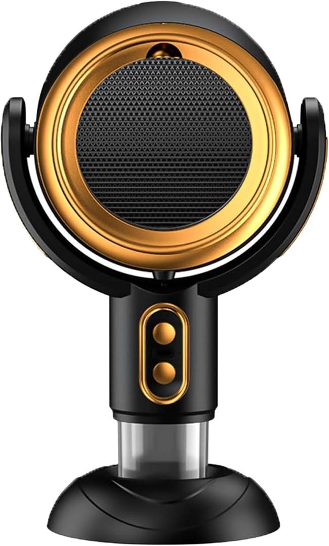 Puff Hide Smokeing Fan for Smoking Indoors, Black Gold Electric Smokeaway Purifier Fan Portable Table Smoke Air PuriferFan Adjustable Angle Kitchen Mini Filter Smoke ExhaustFan(Plug-In)