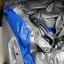 Tarps Waterproof 30'x40', 8 Mil Thick-Silver/Blue