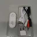 Upgraded Bluetooth 5.4 Transmitter Receiver, Airplane Bluetooth Adapter with Qualcomm aptX Adaptive, Supports 2 AirPods/Headphones, Wireless Audio Transmitter for TV, Travel, Car & Gym, Cable Storage