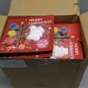 Syhood 36 Set Ceramic Painting Kit Paint Your Own Plaster Holiday Crafts Ornaments with Greeting Cards Xmas Gifts Exchange for Christmas Party Decor(Christmas Character)